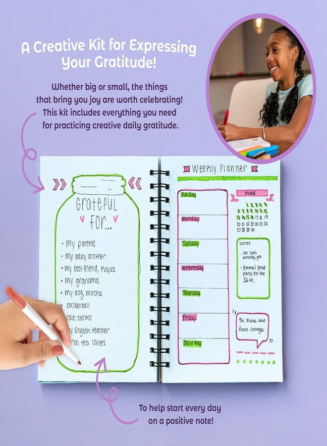 DOODLE HOG DIY Journal Kit for Girls-Teens, Tween-Gifts for Teen Girls 8-14 Years Old-Cool Birthday Gifts -Stationery Set, Scrapbook & Diary Supplies Set, Journaling Art Crafts Kit - Image 3